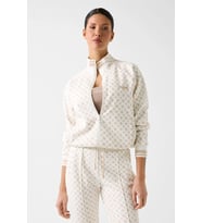 Guess Aggie Tam Fermuarlı Kadın Krem Eşofman Üstü V5YQ03KB212-P0OR