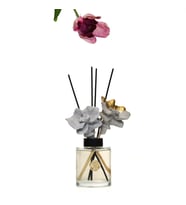 200 ml Gold-Gri Seramik Taş Bambu Çubuklu Black Orchid Oda Kokusu (Siyah)