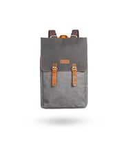 Design 02 15.6 Inch Kanvas - Hakiki Deri Laptop Sırt Çantası