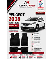 PEUGEOT 2008 - 2019 Araca Özel Kauçuk 3D Profesyonel Oto Paspası