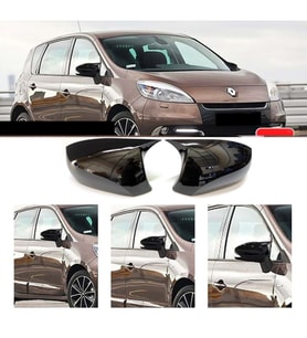 Renault Scenic 3 Batman Yarasa Ayna Kapağı Piona Black ABS 2010 2011 2012 2013 2014 2015