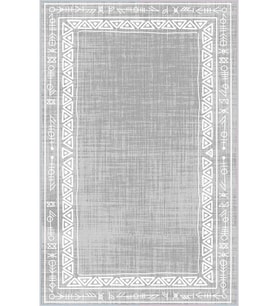 Eliana Home Baskılı, Yıkanabilir Kaymaz Taban Salon Halısı LNA0008-SD563 100x150 cm (Gri)