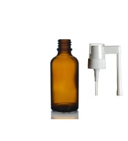 50ml kahverengi ağız spreyi başlıklı cam şişe,12 adet, ağız spreyi şiesi, cam şişe, medikal şişe