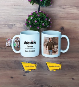Anestezi Uzmanı Kupa Bardak Beyaz Fotoğraflı Tıp Bayramı Hediyesi