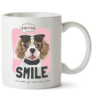 Köpek Baskılı Porselen Kupa Bardak
