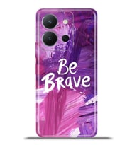 Vivo Y36 Kapak HD Renkli Dizayn Silikon Kılıf - Be Brave