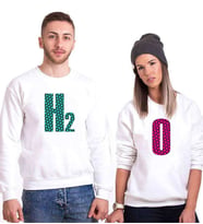 Tshirthane H2 O Sevgili Kombinleri Sweatshirt Kombini (Tek Ürün Fiyatıdır.)