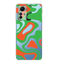 PrintiFy Xiaomi Redmi Note 12S Uyumlu Kamera Korumalı Renkli Desen Tasarımlı Şeffaf Kılıf