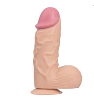 Realistik 25 CM Vantuzlu Kalın Büyük Dildo Dev Penis