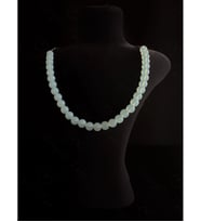 Opal Doğal Taşlı Çelik Kolye -Pure Serisi (Beyaz)