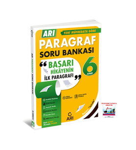 Arı Yayıncılık 2025-2026 6. Sınıf Paragraf Soru Bankası Başarı Hikayenin İlk Parafrafı (Çok Renkli)