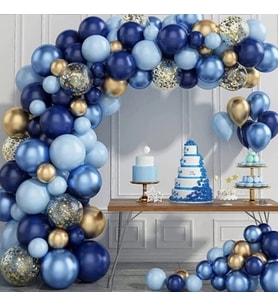 Mavi Lacivert Balon İnzciri Seti-