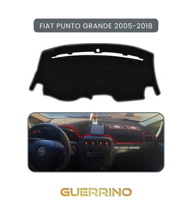 FIAT Punto grande 2005-2018 Modellerine UygunTORPİDO KORUMA HALISI GRİ KENAR