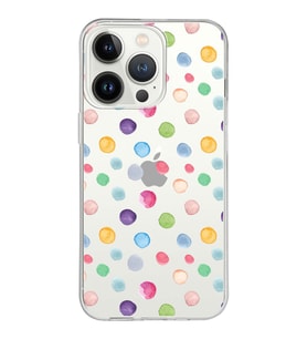 PrintiFy Apple  iPhone 13 Pro Max ile Uyumlu 1mm Slim Fit Water Color 6 Baskılı Şeffaf  Kılıf