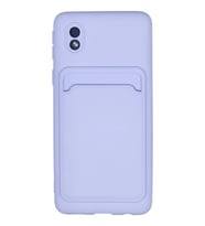 Newface Samsung Galaxy A01 Core Kılıf Kelvin Kartvizitli Silikon - Lila