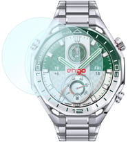Huawei Watch Ultimate/Ultimate 2 İle Uyumlu Ekran Koruyucu, Akıllı Saat Tam Kaplayan Koruma, Flexible Temperli Cam, 9H Çizilmelere Dayanıklı Ultra HD Şeffaf, Siyah Çerçeveli