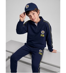 LCW Kids Lacivert Fenerbahçe Erkek Çocuk Sweatshirt
