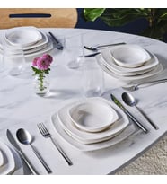 Karaca Square Bone Farah 24 Parça 6 Kişilik Yemek Takımı