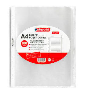 Bigpoint Poşet Dosya Eco 30 Mikron 100'lü Paket