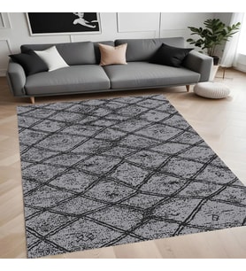 Eliana Home Dijital Baskı Yıkanabilir Kaymaz Taban Salon Halısı Ve Yolluk LN035-FNL299 (Gri)