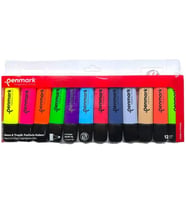 Penmark Fosforlu Kalem 12 Renk Set 6 NEON + 6 TROPİK (Mint Yeşili)