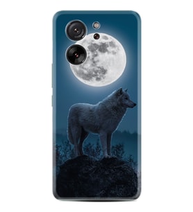 Xiaomi 13T - Xiaomi 13T Pro Kılıf Desenli Silikon Platinium Series Moon Wolf 1820