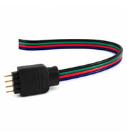 4 Pin Erkek RGB LED Soketli Kablo 10cm Lehimsiz Bağlantı Kablosu RGB LED Şerit Uyumlu 12V 24V
