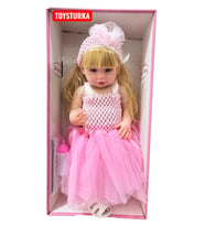 55 Cm Gerçekçi Yenidoğan Biberonlu Bebek – Sesli Oyuncak Et Bebek (Çok Renkli)