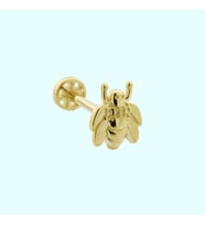 Altın Arı Tragus Piercing 14 Ayar