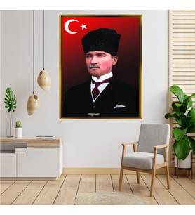 ÇERÇEVELİ ATATÜRK TABLO S329