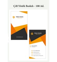 Euwue Dijital Çift Yönlü Baskılı 300 gr. Kuşe Kartvizit - 100 Ad. (Parlak Beyaz)