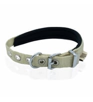 Softlu Köpek Boyun Tasması 2 cm 30-36-40 cm Haki