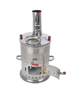 Odunlu semaver 5 LiTre Tek Musluklu Paslanmaz Semaver