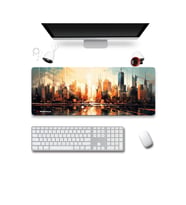 SonicTouch UltraGrand Gün Batımı Metropolis Temalı Gamer Oyuncu Xxl Klavye Mouse Pad 40x90Cm