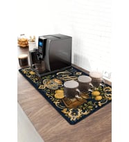 Valerine Life Barista Kahve Barı Matı 40x90cm Espresso Makinesi Çaycı Altlığı Limonlu Espresso