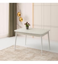 Hg Marmo Ortadan Açılır Büyüyen Yemek Masası Mermer Desenli 70x120cm SADECE MASA FİYATIDIR