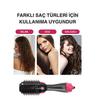 1200w Serica Turbo Saç Şekillendirici Ve Saç Düzleştirici Fön Tarağı 3in1 Plus Elite