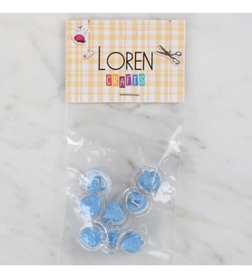 Crafts 8 Li Şeffaf Çilek Düğme - 264