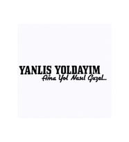 Yanlış Yoldayım Oto Sticker 16*4 Cm