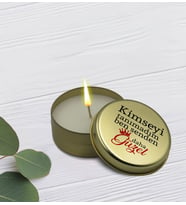 BK Gift Kimseyi Tanımadım Ben Tasarımlı Gold Metal Kutuda Kokulu Mum-1, Ev Hediyesi, Arkadaşa Hediye, Kokulu Mum