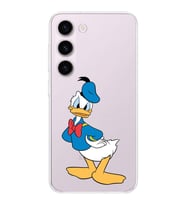 Samsung Galaxy S23 Plus  Kamera korumalı Kapak Donald Duck Tasarımlı  Şeffaf Kılıf