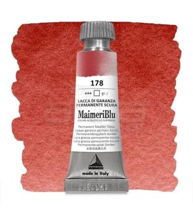 Maimeri Blu Tüp Sulu Boya 12 ml S2 No:178 Permanent Madder Deep