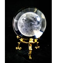 Standlı Samanyolu Galaxy Cam Küre (Gold)