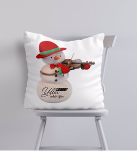 BK Gift Kişiye Özel Yılbaşı Mutlu Yıllar Tasarımlı Yastık-3