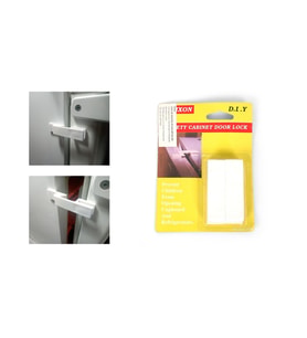 ÇOCUK GÜVENLİK DOLAP KİLİDİ 4 LÜ SET 9X2X0,4CM
