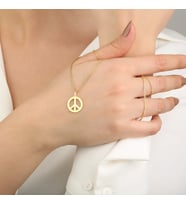 Barış 14 Ayar Altın Kolye