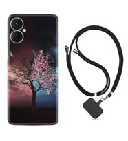 Tecno Spark 9T Kılıf Resimli Boyun Askılı İpli Desenli Silikon Series Heaven Tree 1859