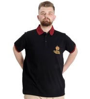 Mode XL Büyük Beden Erkek Polo T-shirt RANGERS 23342 Siyah
