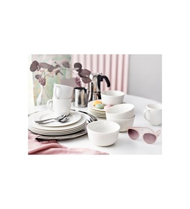 6 Parça Servis Tabağı MeridyenDukkan 28 Cm Beyaz Renk Modern Klasik Tabak Yemek-Sunum Feldispat Porselen