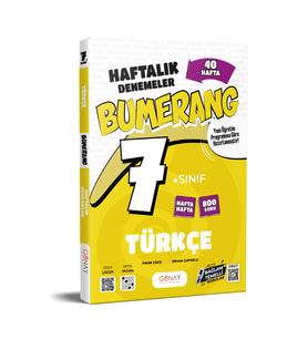 7. Sınıf Bumerang Haftalık Türkçe Denemeleri Günay Yayınları